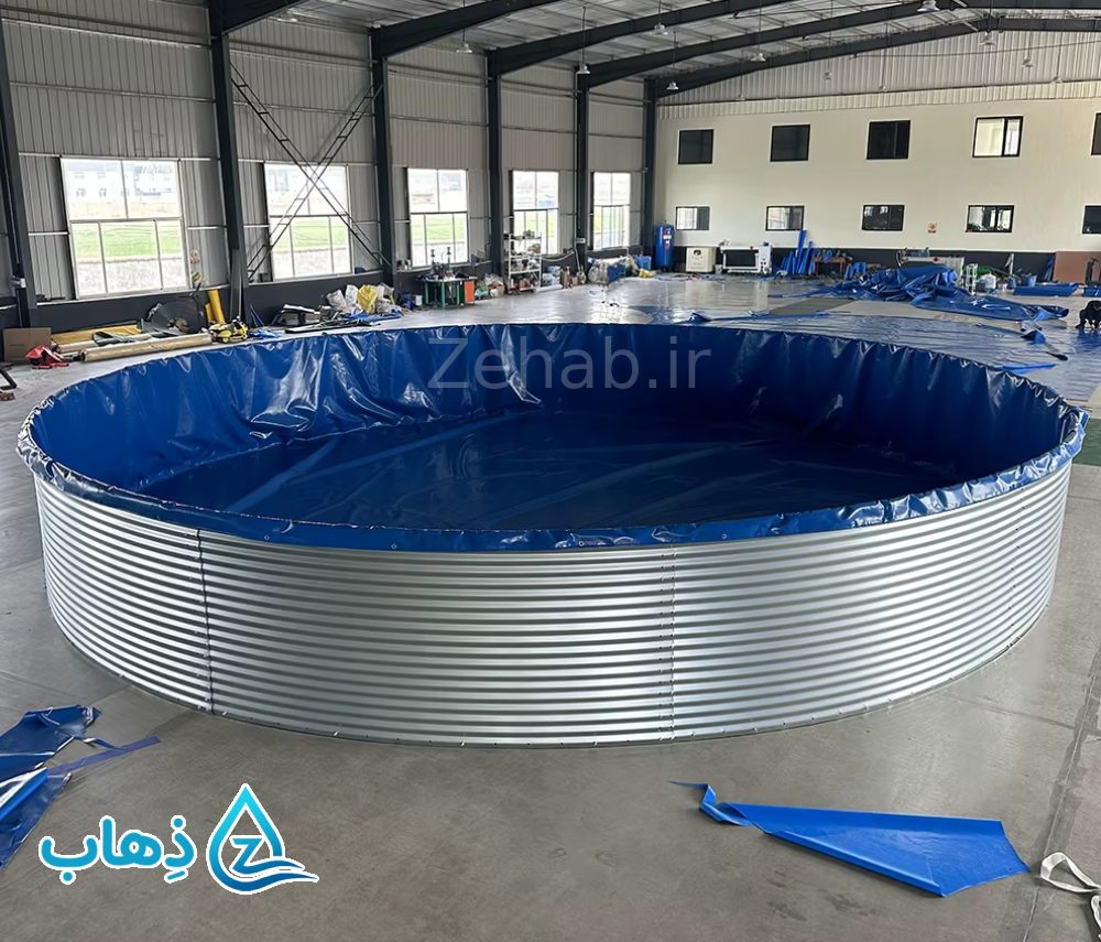 استخر گالوانیزه پرورش ماهی